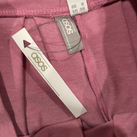 ASOS || box pleat pink midi skirt - Picture 5 of 5